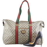 Gucci GG Web Sherry Line Tote Scale