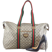 Gucci GG Web Sherry Line Tote Scale