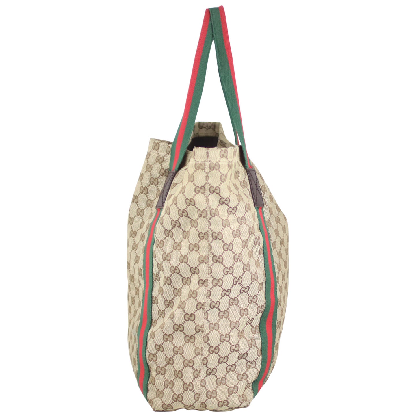 Gucci GG Web Sherry Line Tote side
