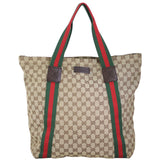 Gucci GG Web Sherry Line Tote front