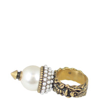 Gucci Glass Pearl Spike Ring Left