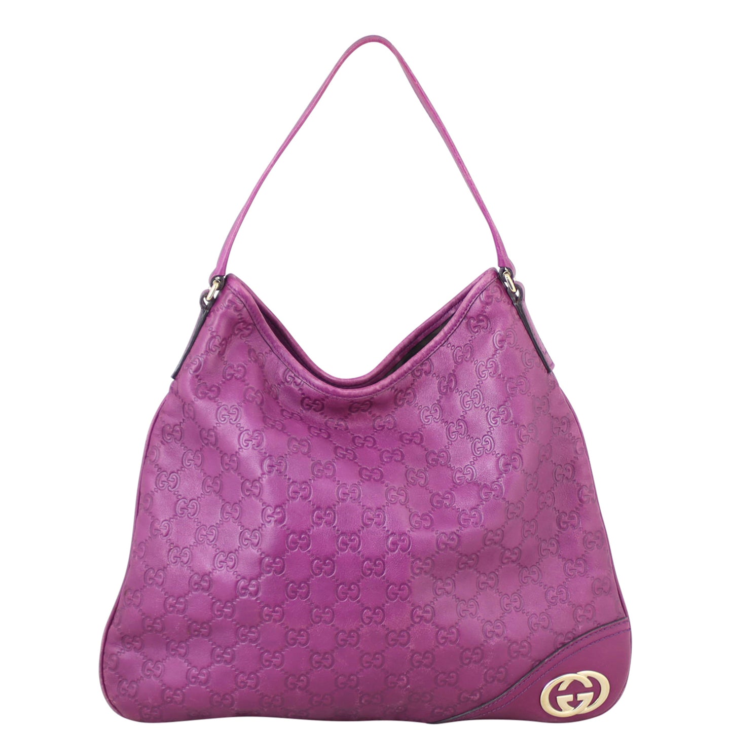 Gucci Guccissima New Britt Hobo Front