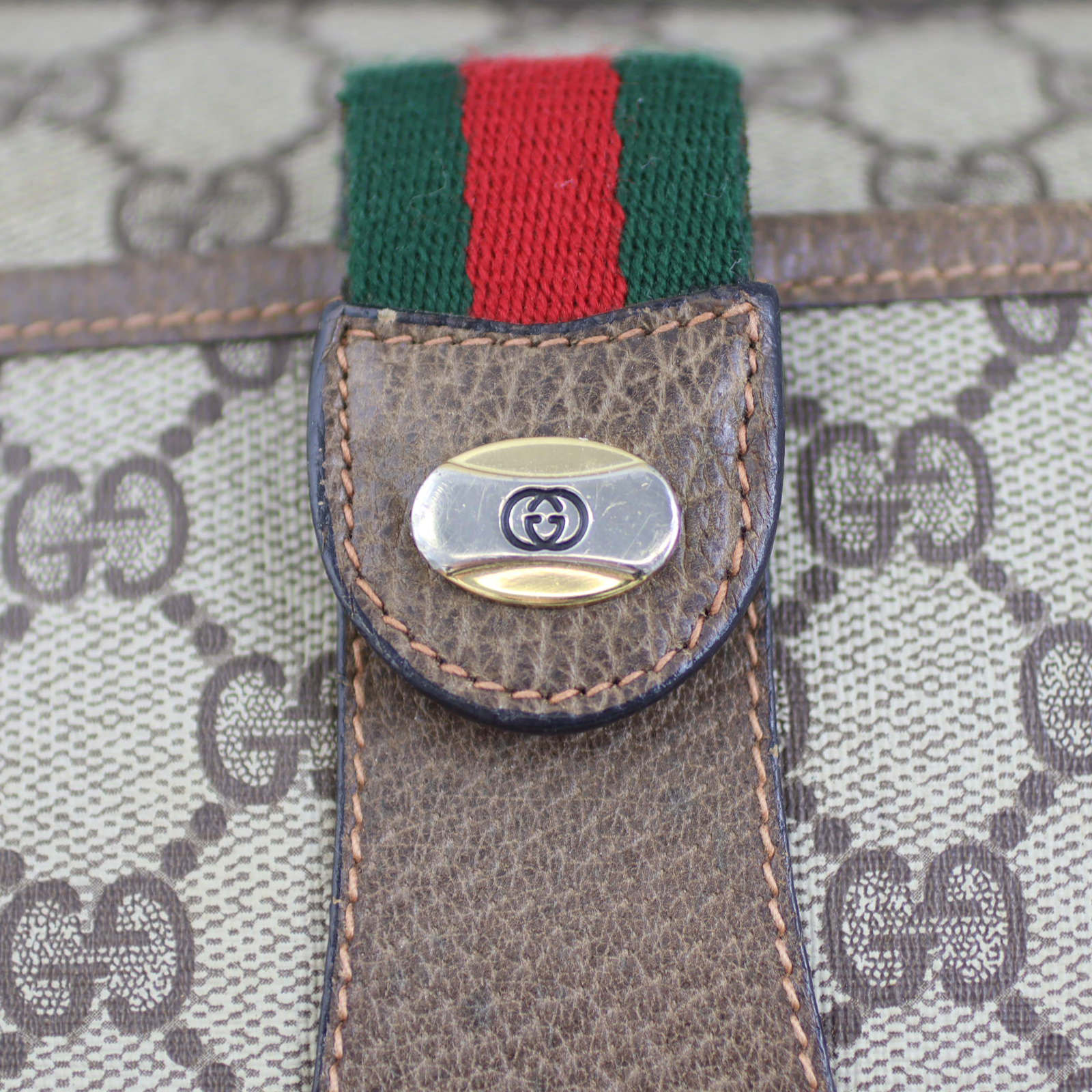 Gucci GG Web Sherry Line Crossbody Hardware