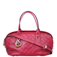 Gucci Heart-Bit Guccissima Satchel Front