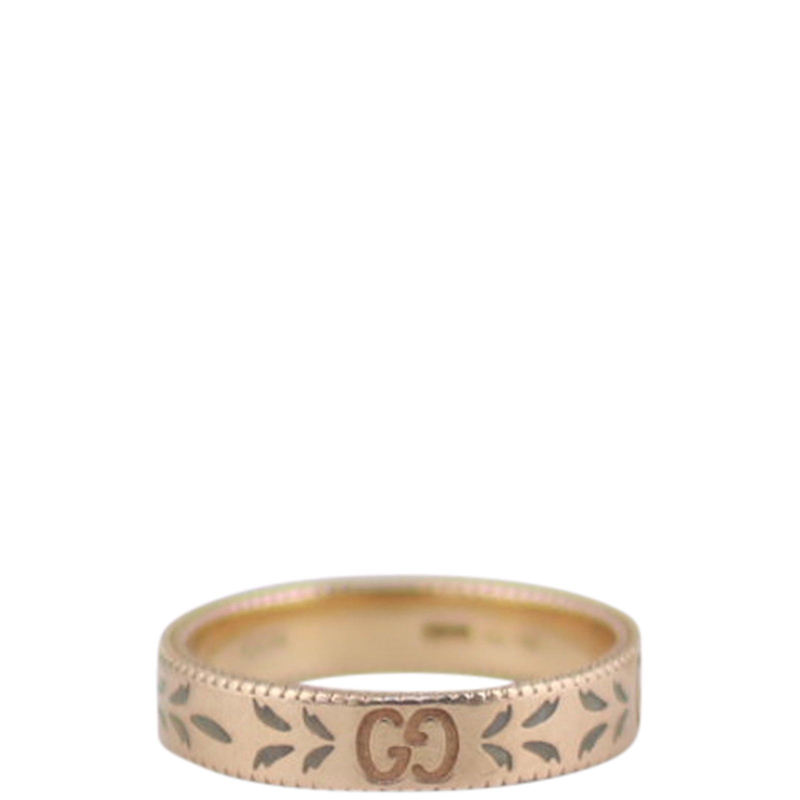Gucci Icon 18k Rose Gold Ring Side
