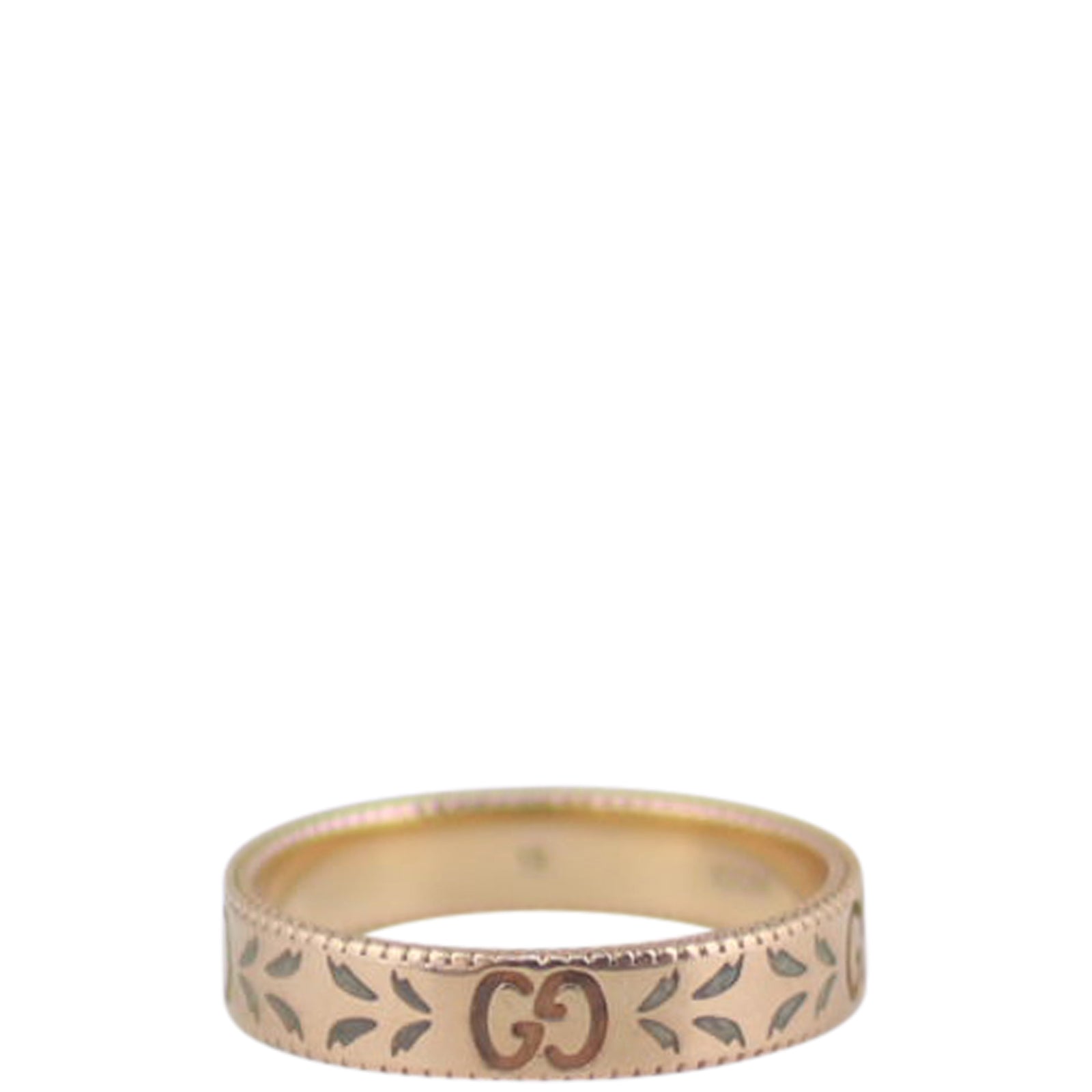 Gucci Icon 18k Rose Gold Ring Side
