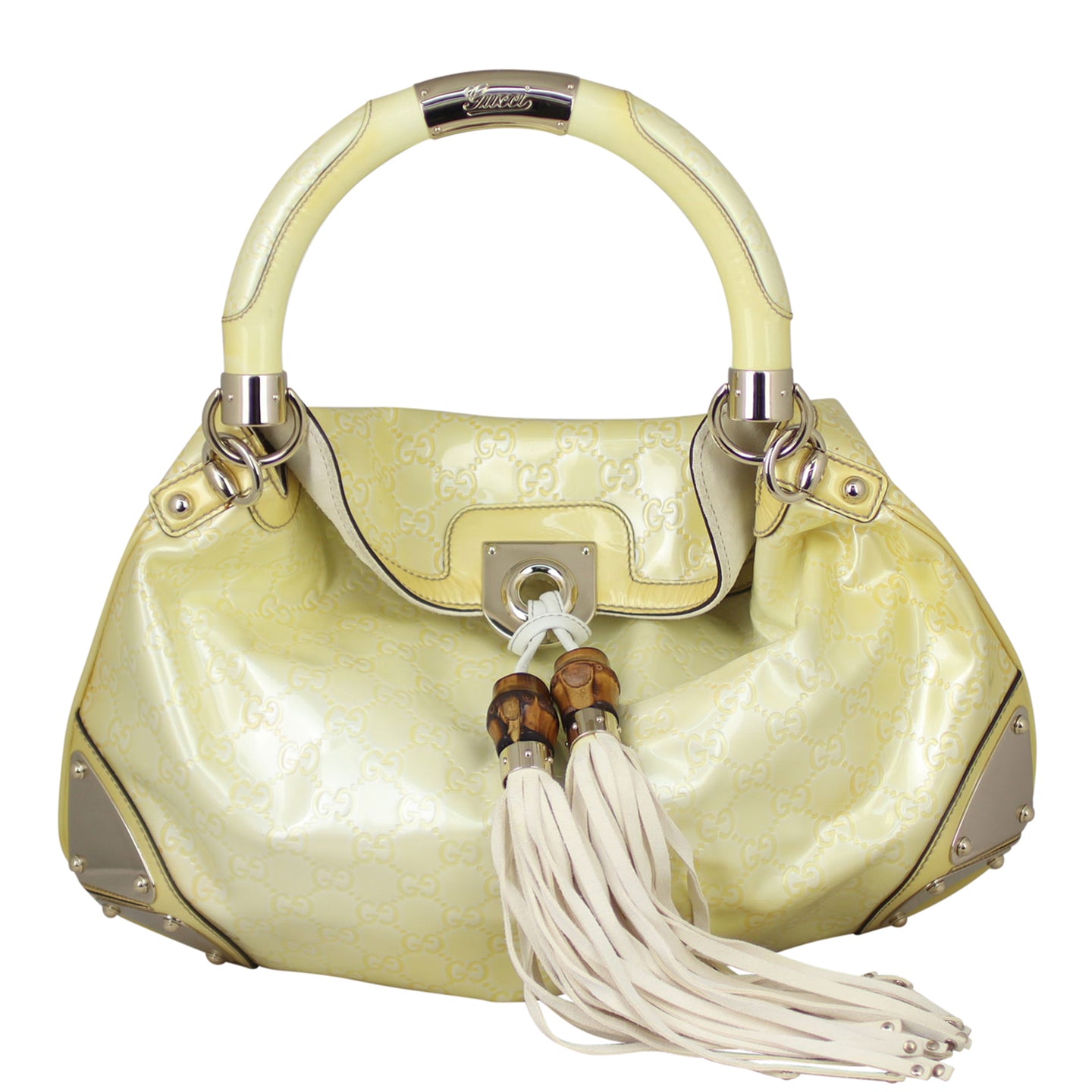 Gucci Indy Guccissima Patent Tote Front