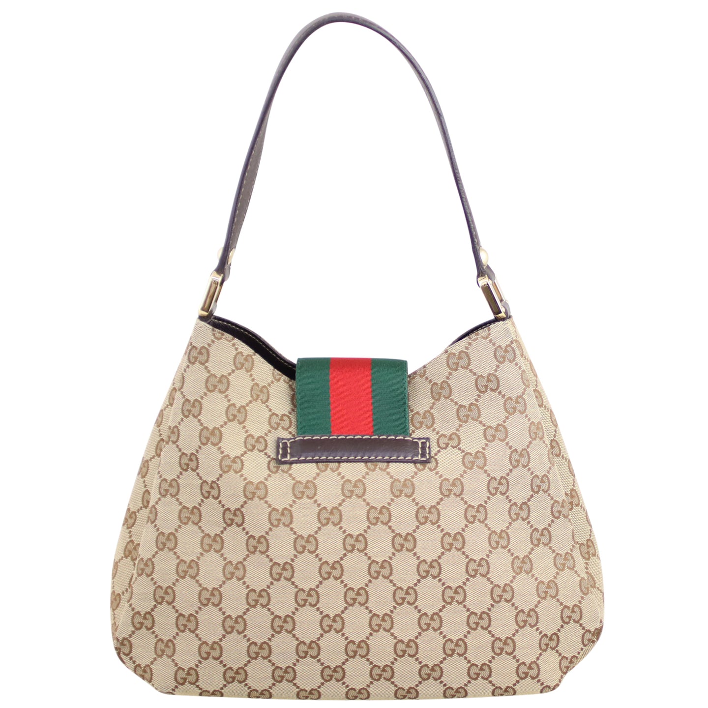 Gucci Ladies Web Hobo Back