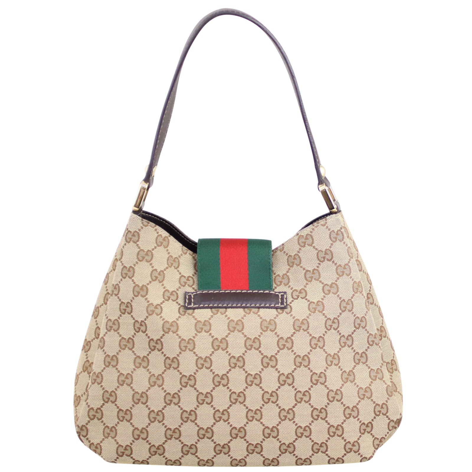 Gucci Ladies Web Hobo Back