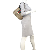 Gucci Ladies Web Hobo Mannequin