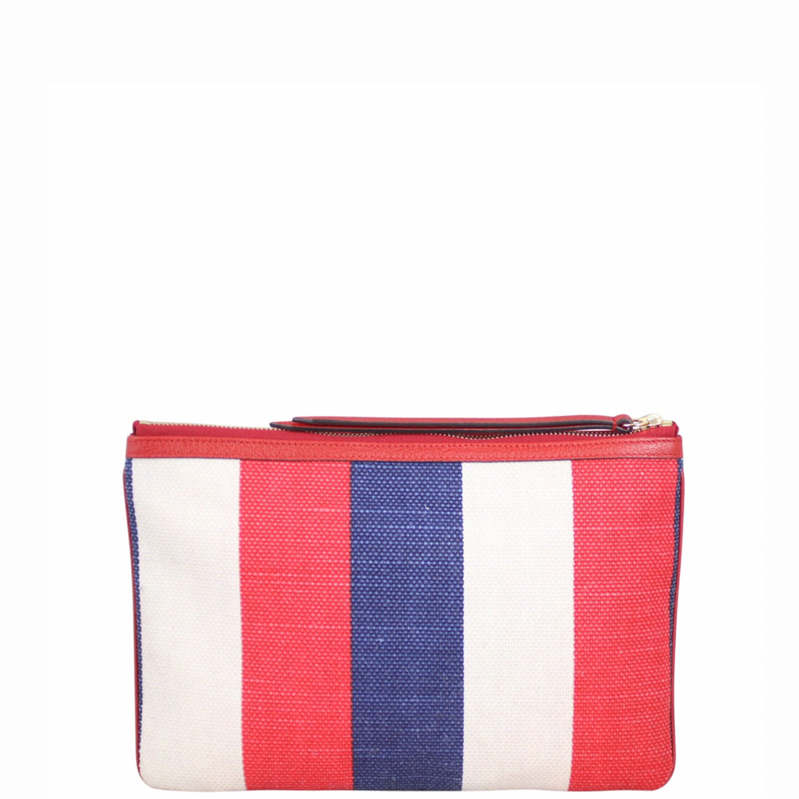 Gucci Linea Merida Striped Canvas Pouch back