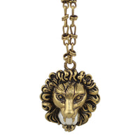 Gucci Lion Head Necklace Front