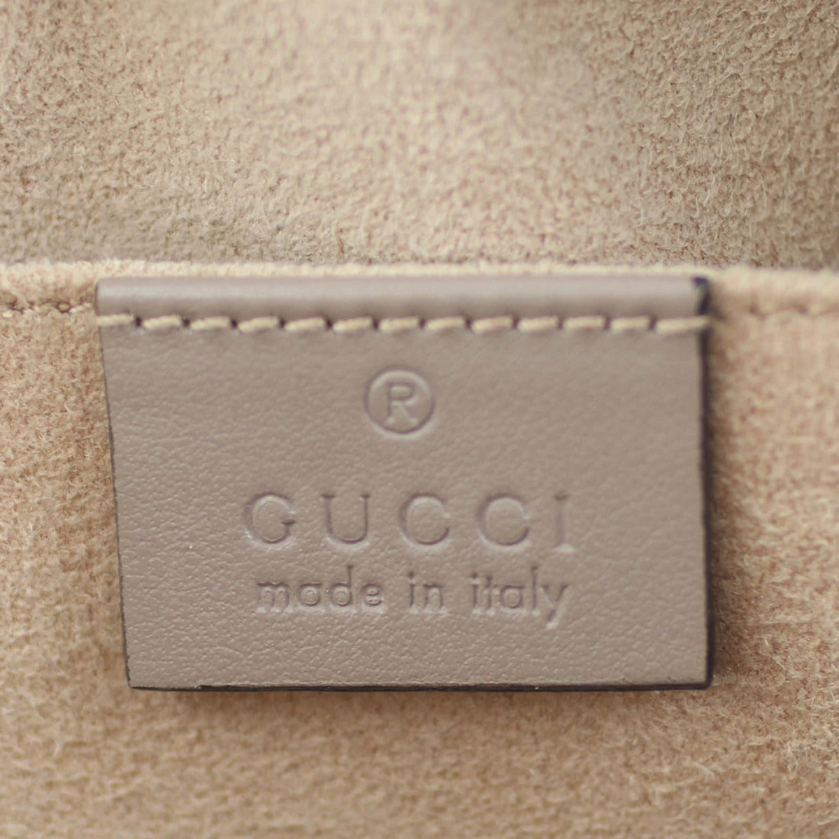 Gucci GG Marmont Small Camera Bag Interior Stamp
