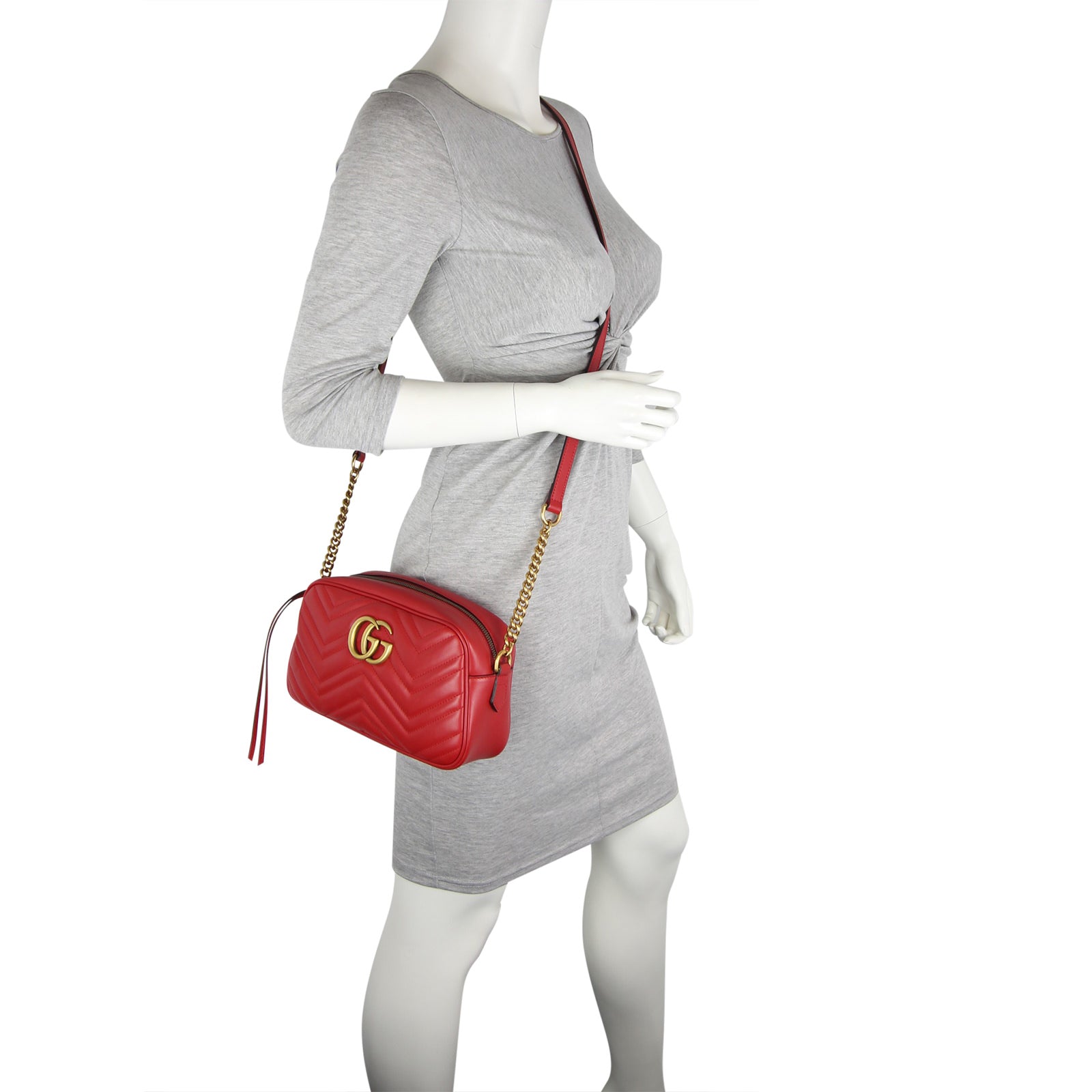 Gucci Marmont Small Matelassé Bag mannequin