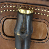 Gucci New Bamboo Stud-Embellished Bag Medium Lock