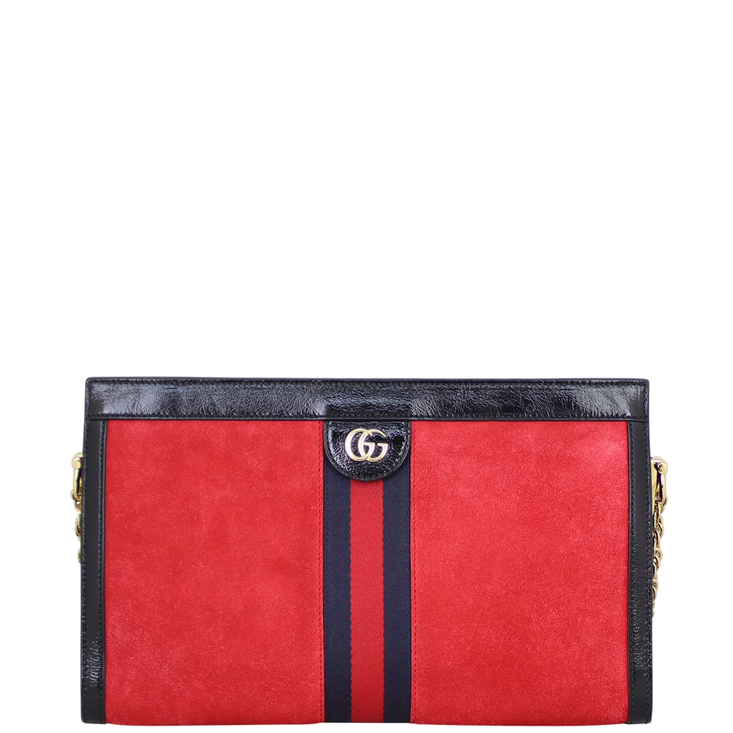 Gucci Ophidia Medium Suede Shoulder Bag Front