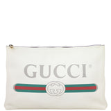 Gucci Print Leather Pouch Front
