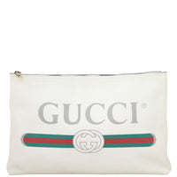 Gucci Print Leather Pouch Front