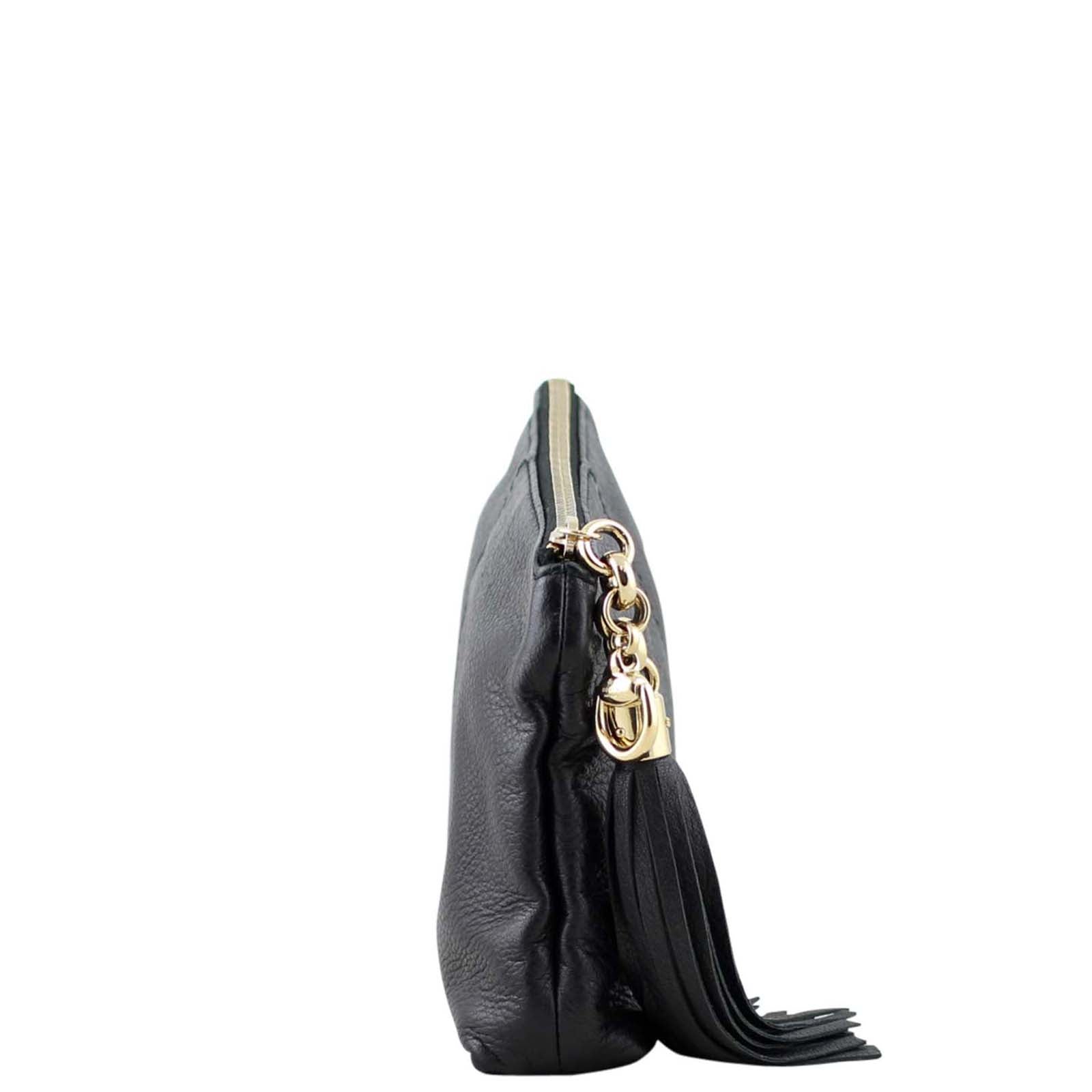 Gucci Sienna Tassel Clutch Left