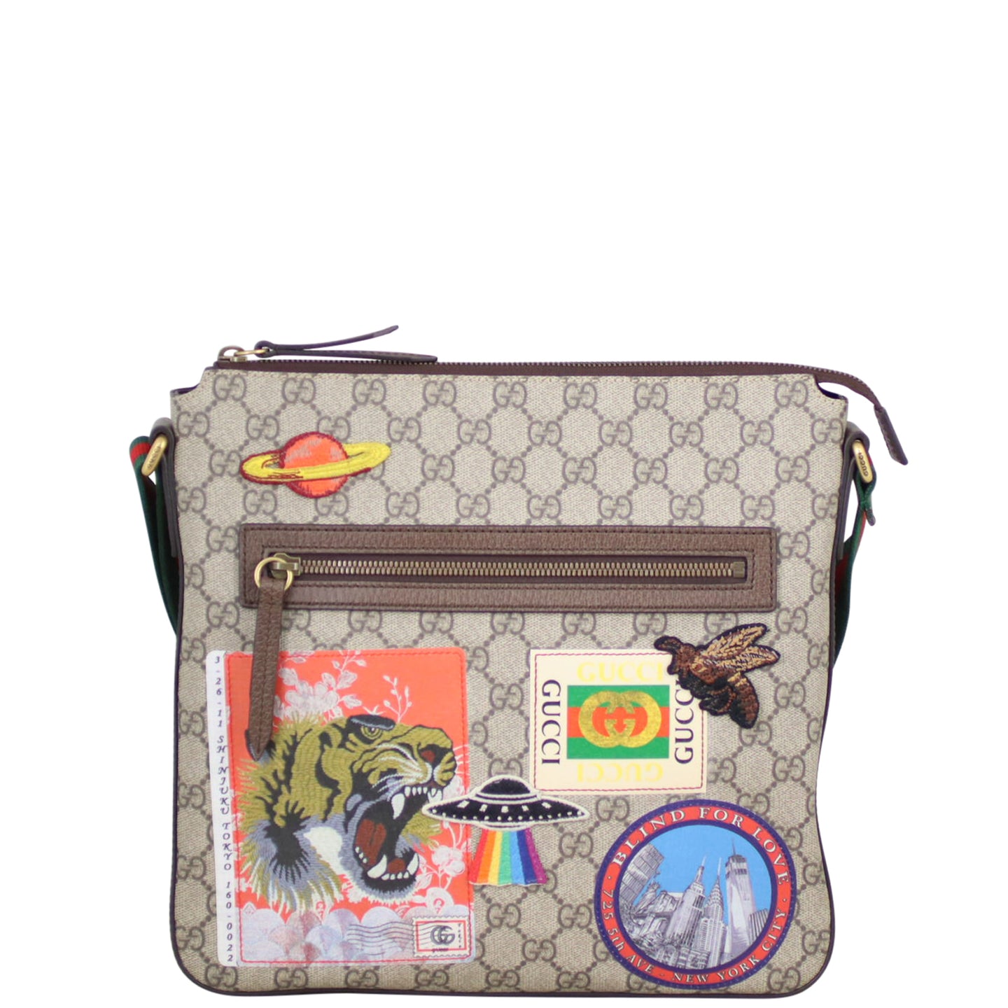 Gucci Soft GG Supreme Courrier Messenger Front