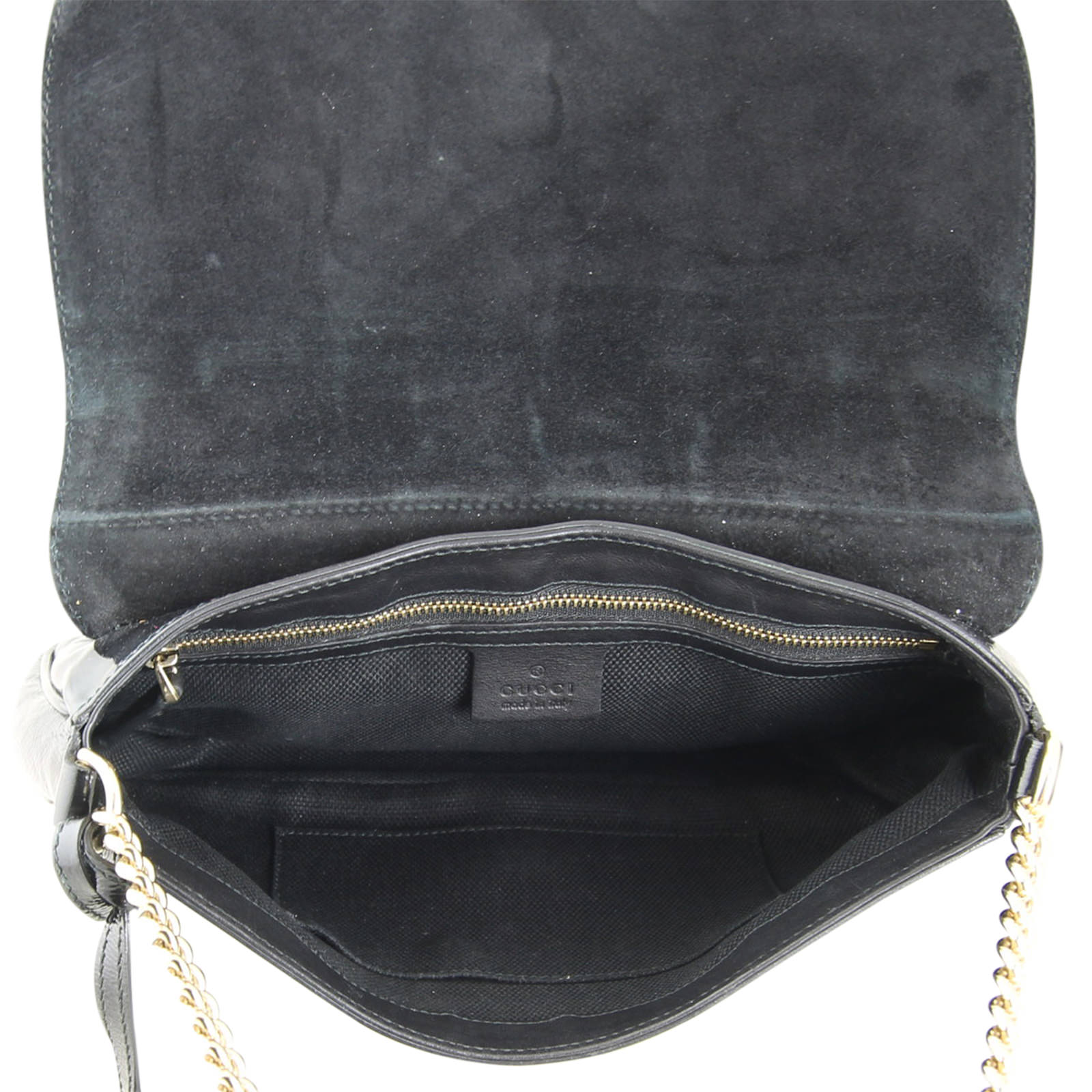 Gucci Soho Chain Crossbody Bag Interior