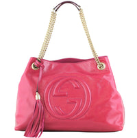 Gucci Soho Chain Shoulder Bag Patent Front