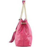 Gucci Soho Chain Shoulder Bag Patent Left