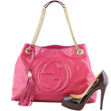 Gucci Soho Chain Shoulder Bag Patent Scale