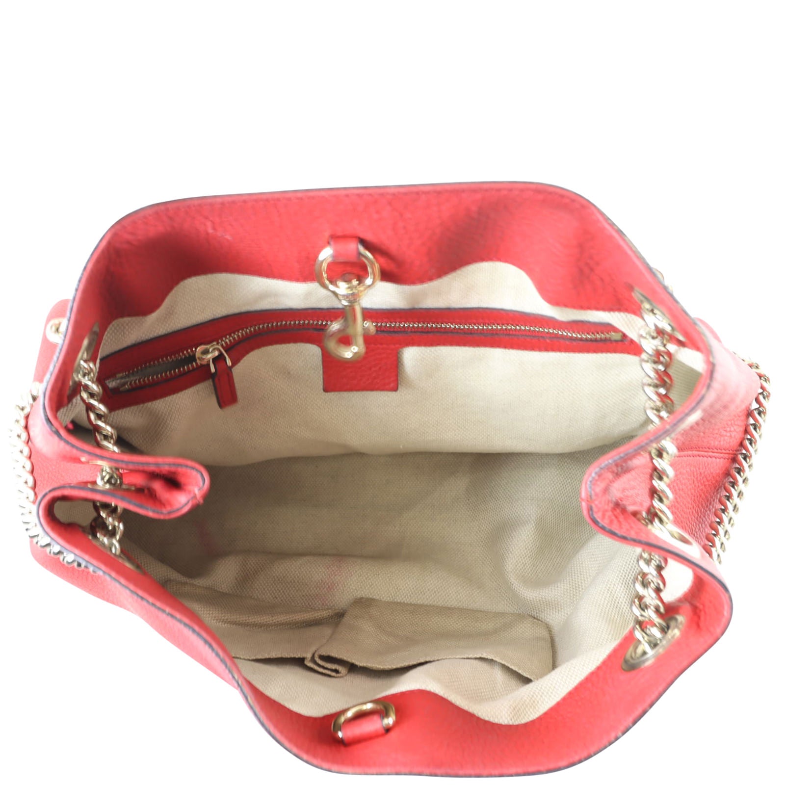 Gucci Soho Chain Shoulder Bag Medium Interior