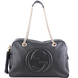 Gucci Soho Chain Zipped Large Shoulder Bag Front
