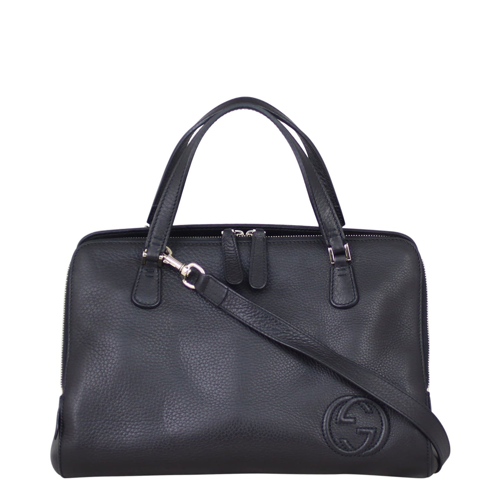 Gucci Soho Leather Satchel Front