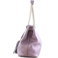 Gucci Soho Metallic Shoulder Bag Left