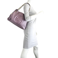Gucci Soho Metallic Shoulder Bag Mannequin