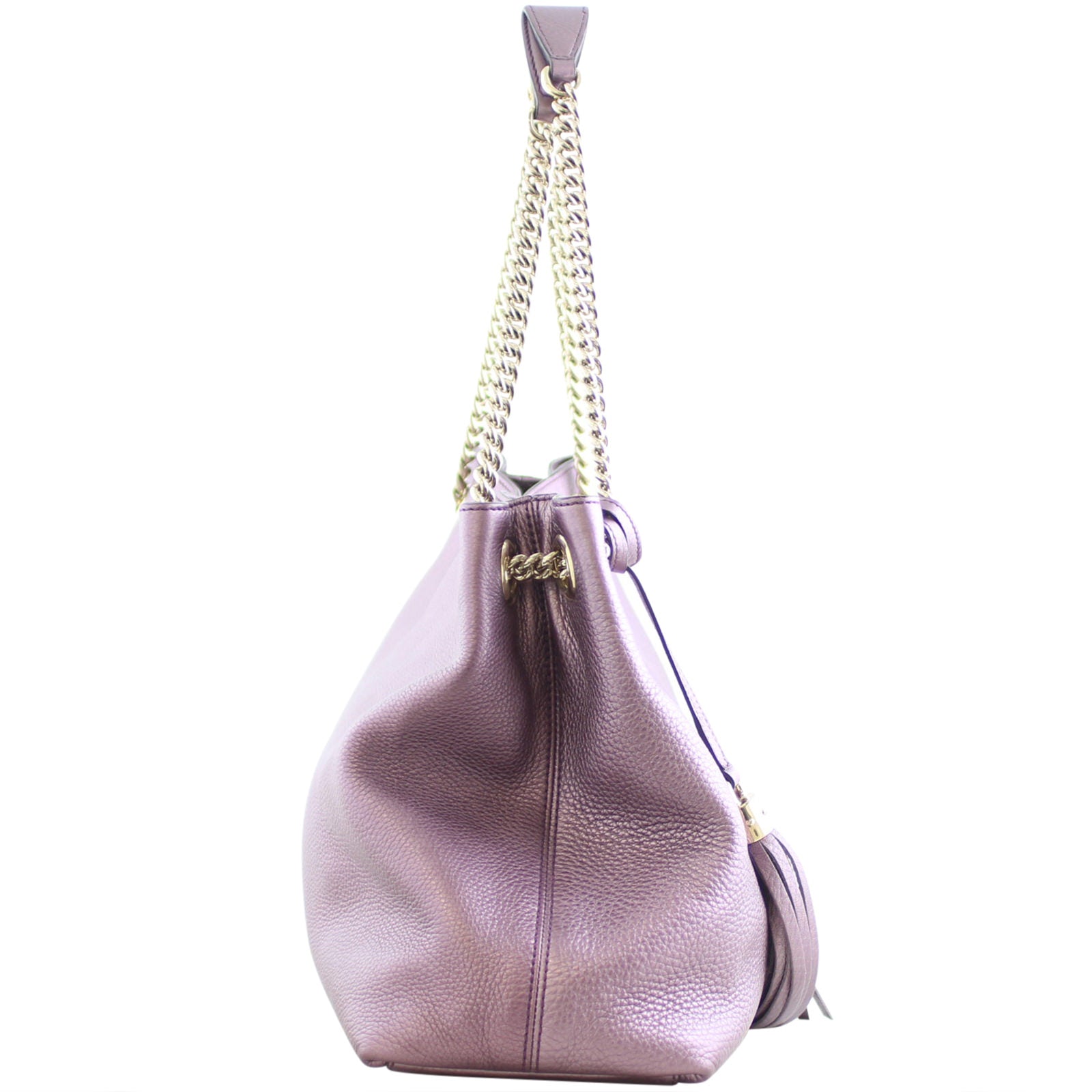 Gucci Soho Metallic Shoulder Bag Right