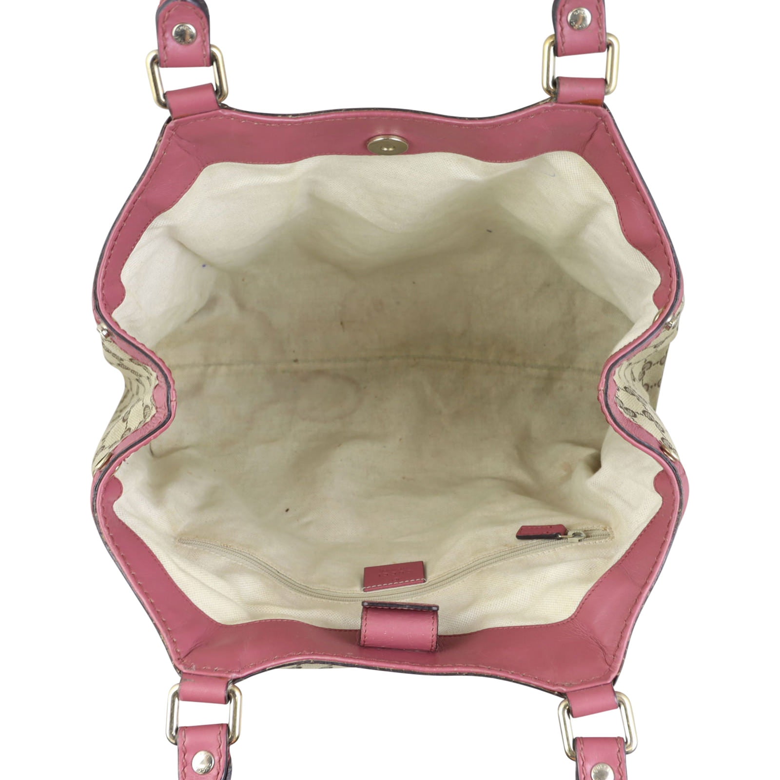 Gucci Sukey GG Canvas Large Tote Interior