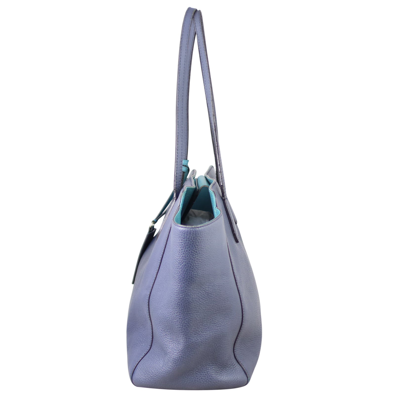 Gucci Swing Leather Tote Medium Side