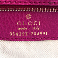 Gucci Swing Medium Leather Tote Stamp