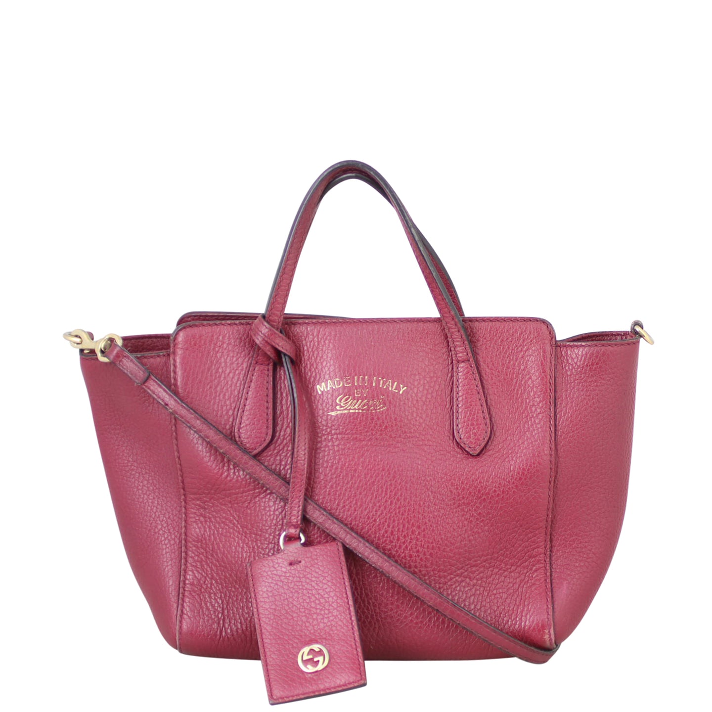Gucci Swing Mini Leather Tote Front