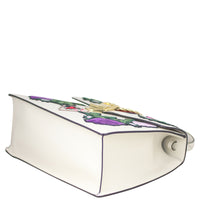 Gucci Sylvie Embroidered Top Handle Medium Bag Corner