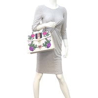 Gucci Sylvie Embroidered Top Handle Medium Bag Mannequin