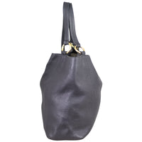 Gucci Twill Plait G Leather Hobo Side