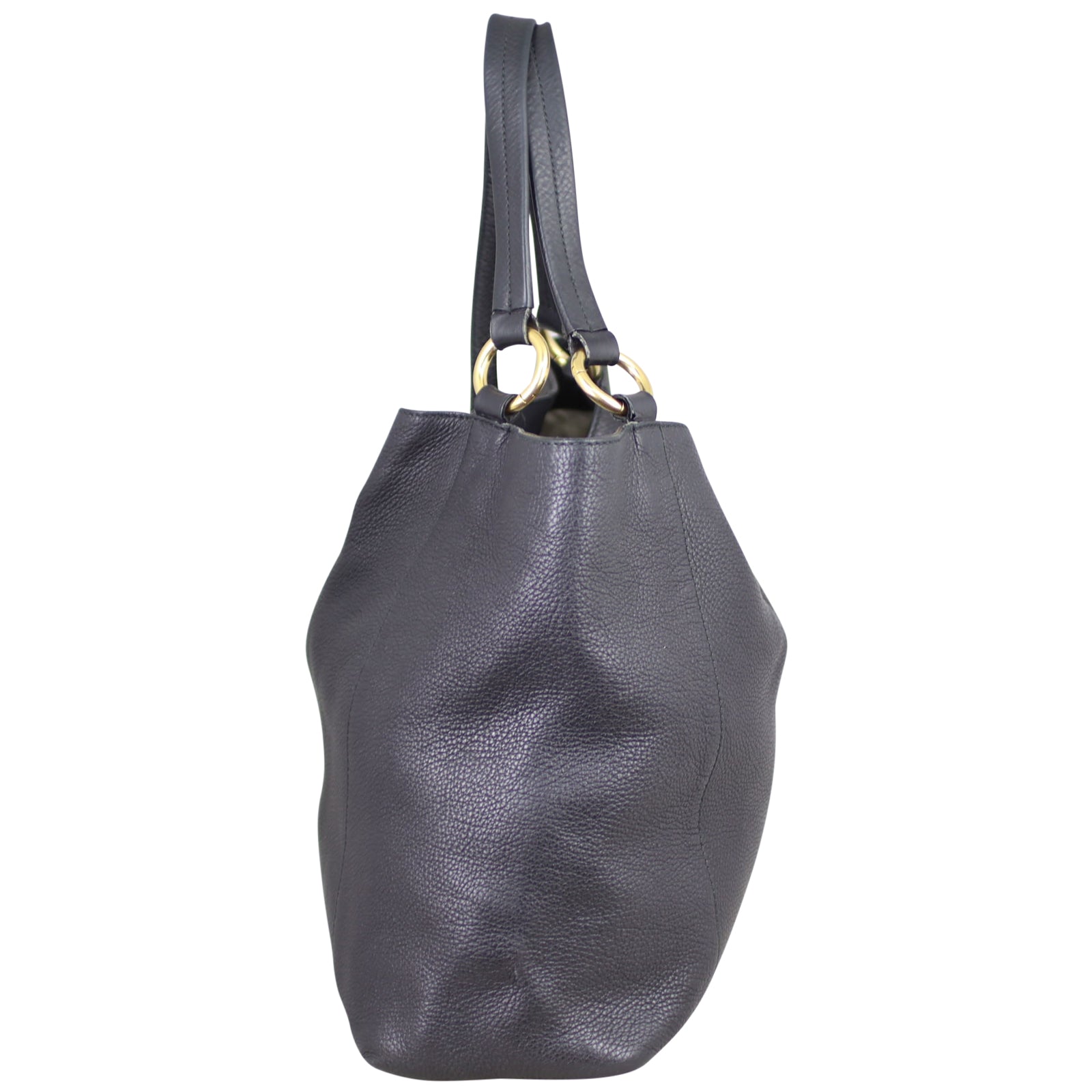 Gucci Twill Plait G Leather Hobo Side