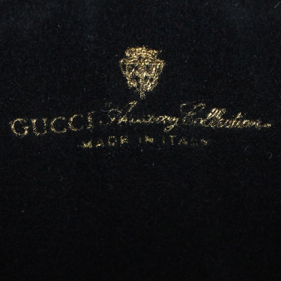 Gucci Vintage GG Monogram Kisslock Minaudiere Stamp