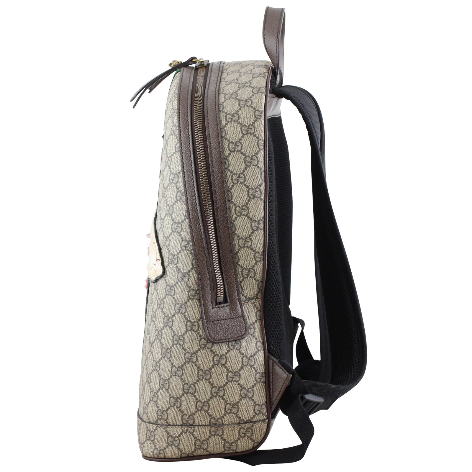 Gucci Web Animalier Backpack with Bee Left