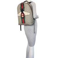 Gucci Web Animalier Backpack with Bee Mannequin