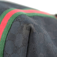 Gucci GG Web Sherry Line Shoulder Tote Edge