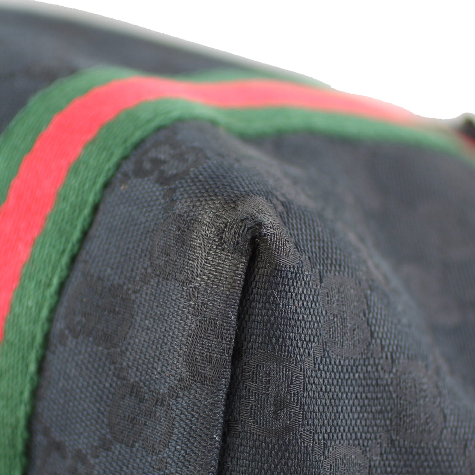 Gucci GG Web Sherry Line Shoulder Tote Edge