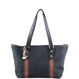 Gucci GG Web Sherry Line Shoulder Tote Front