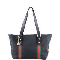 Gucci GG Web Sherry Line Shoulder Tote Front