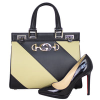 Gucci Zumi Diagonal Stripe Small Tote Shoe